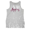 Sequin Script Fringe Tank - NCAA Licensed: University of Florida / M