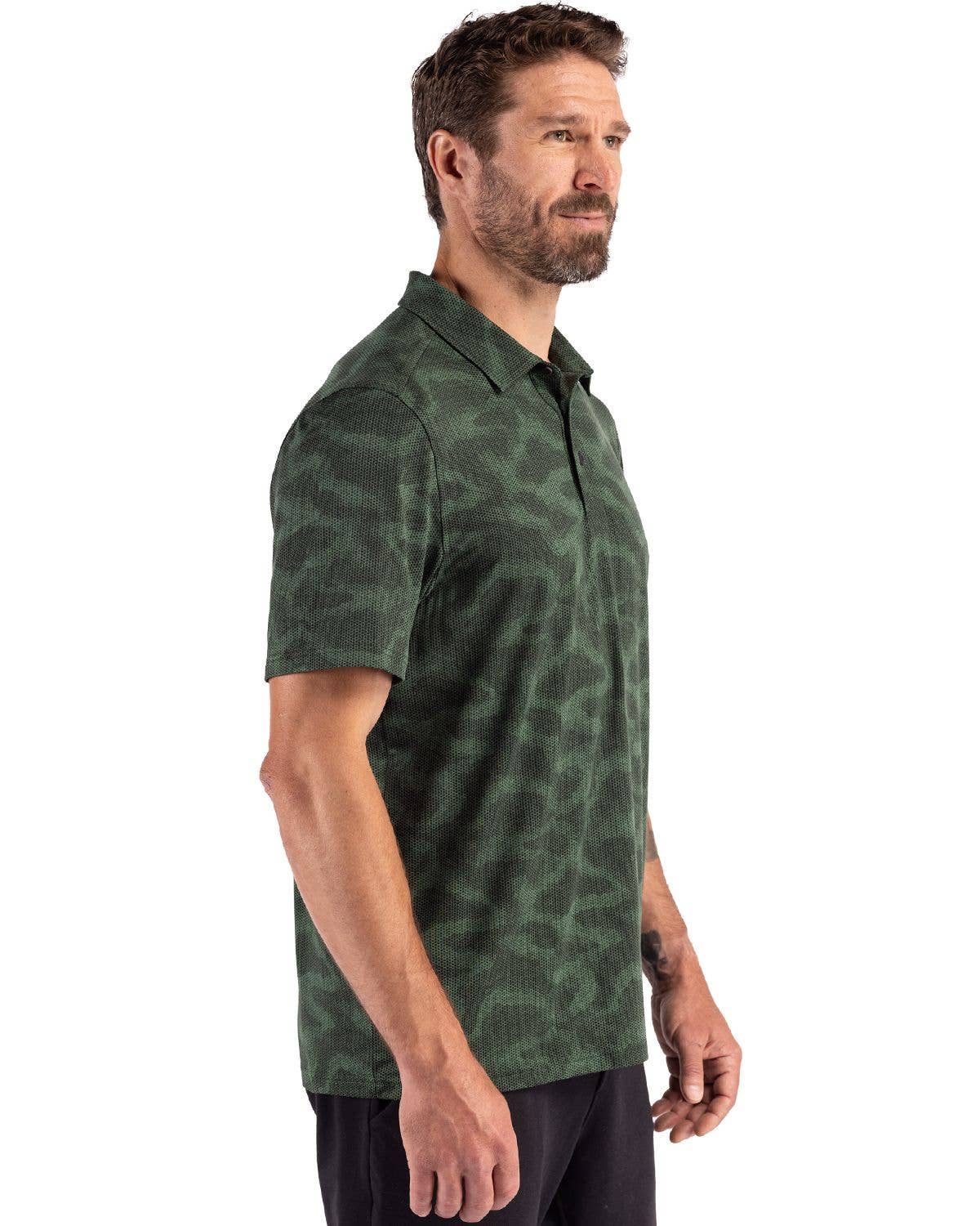 Cutter & Buck Coastline Epic Comfort Camo Print Mens Polo