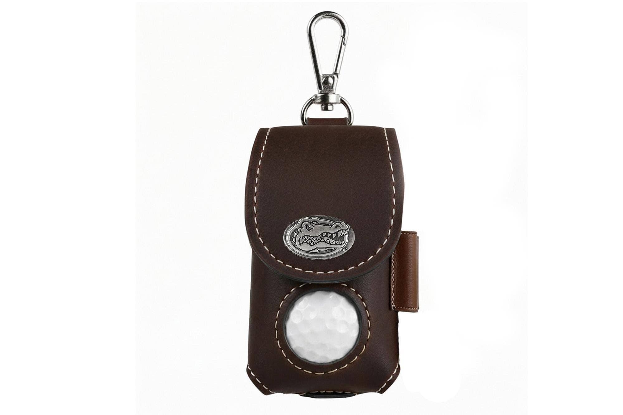 Florida Gators Leather Golf Ball and Tee Holder