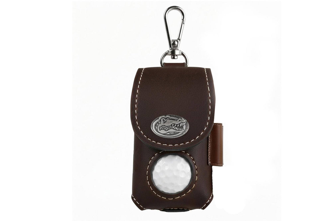Florida Gators Leather Golf Ball and Tee Holder