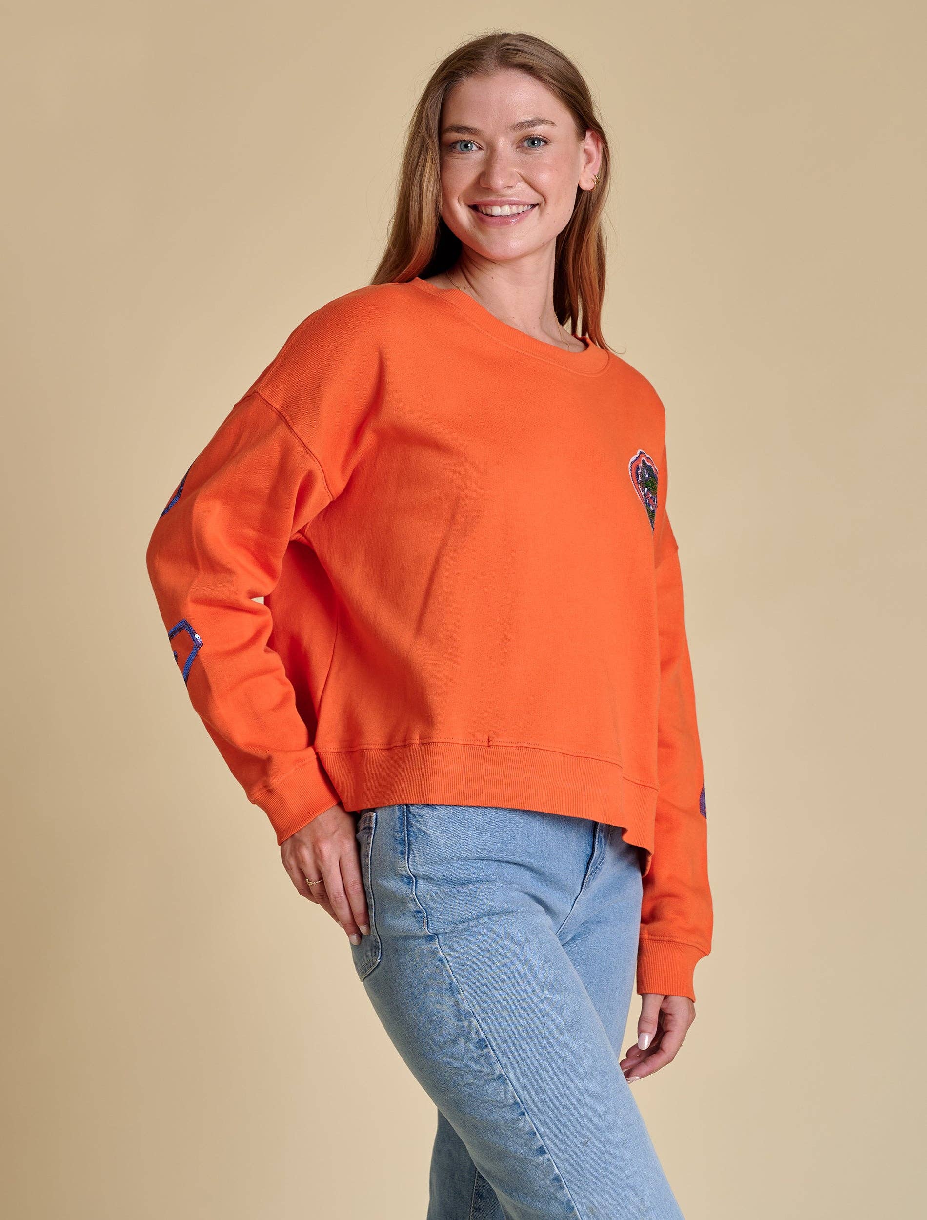 The Sequin Boxy Sweatshirt | Florida