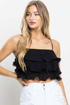 Pleated Top: ORANGE / 2-2-2 (S-M-L)