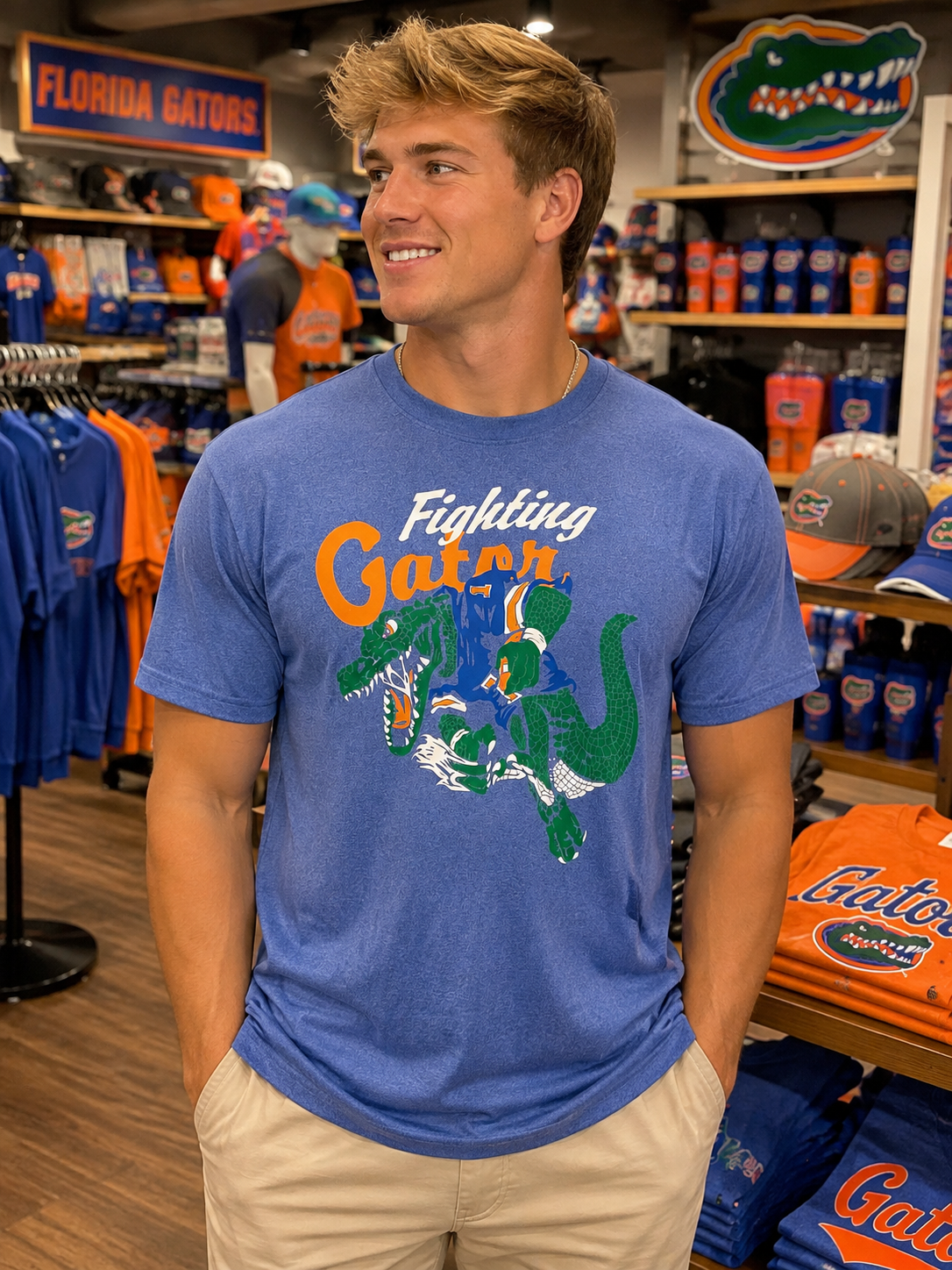 Florida Gators Fighting Gator Moisture Wicking Fit Tee
