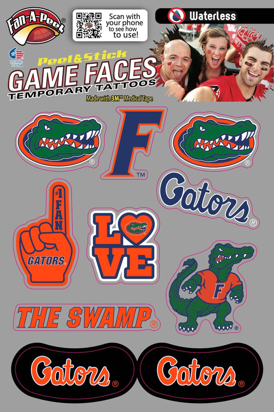Florida Game Faces® Temporary Tattoos