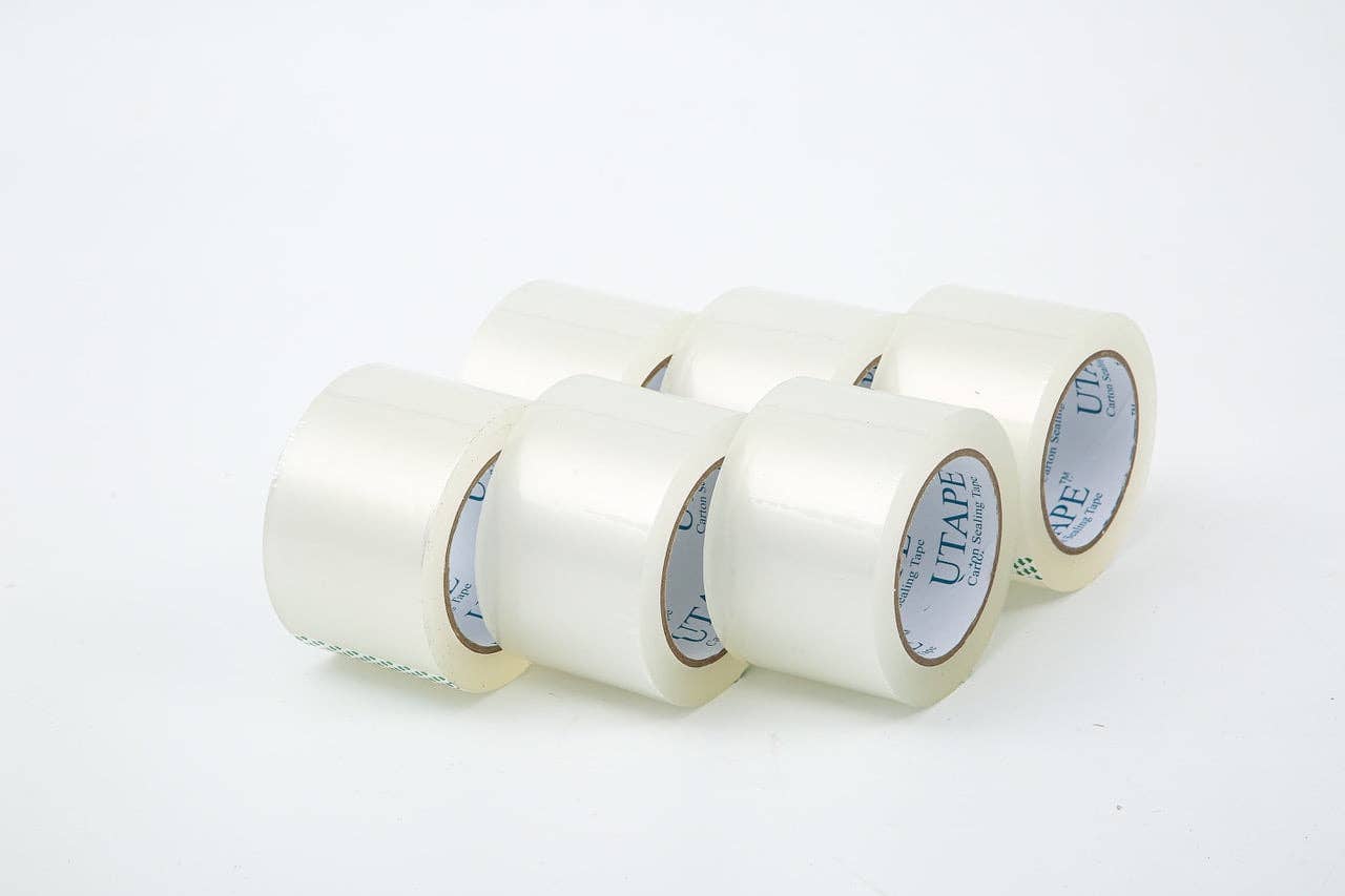 Clear Packing Tape 3" Wide X 330'  Color Transparent 6 Rolls