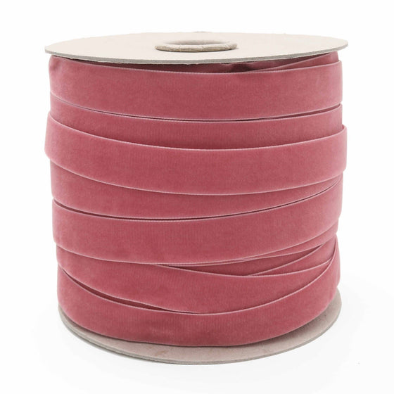 Vintage Pink Swiss Velvet Ribbon