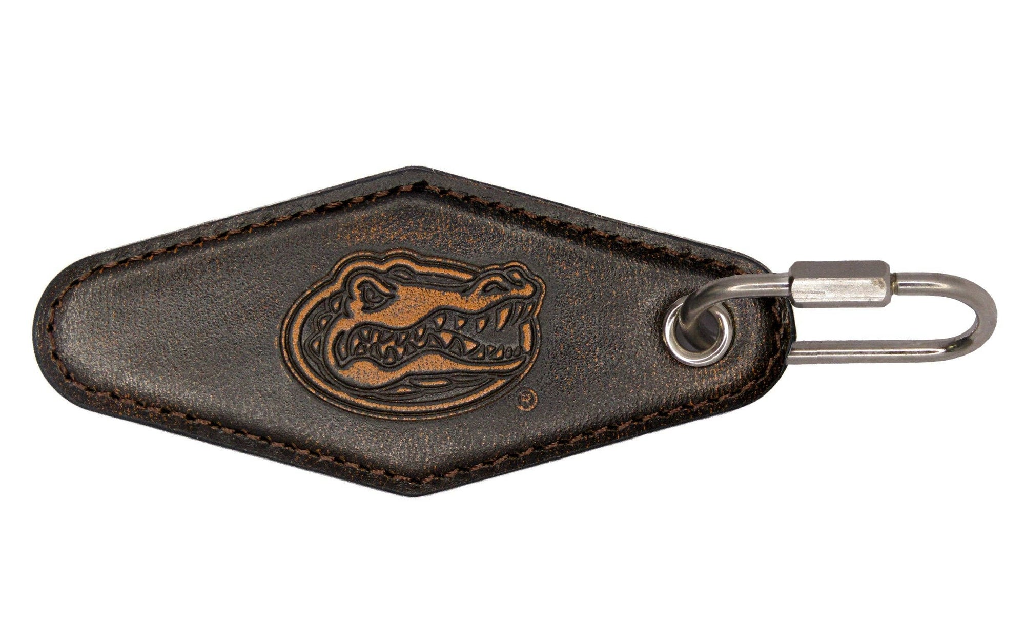 Florida Gators Collegiate Vintage Full Grain Leather Key Fob