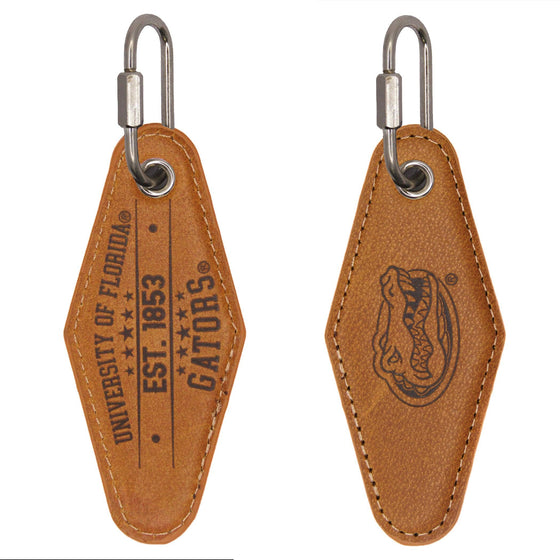 Florida Gators Collegiate Vintage Full Grain Leather Key Fob