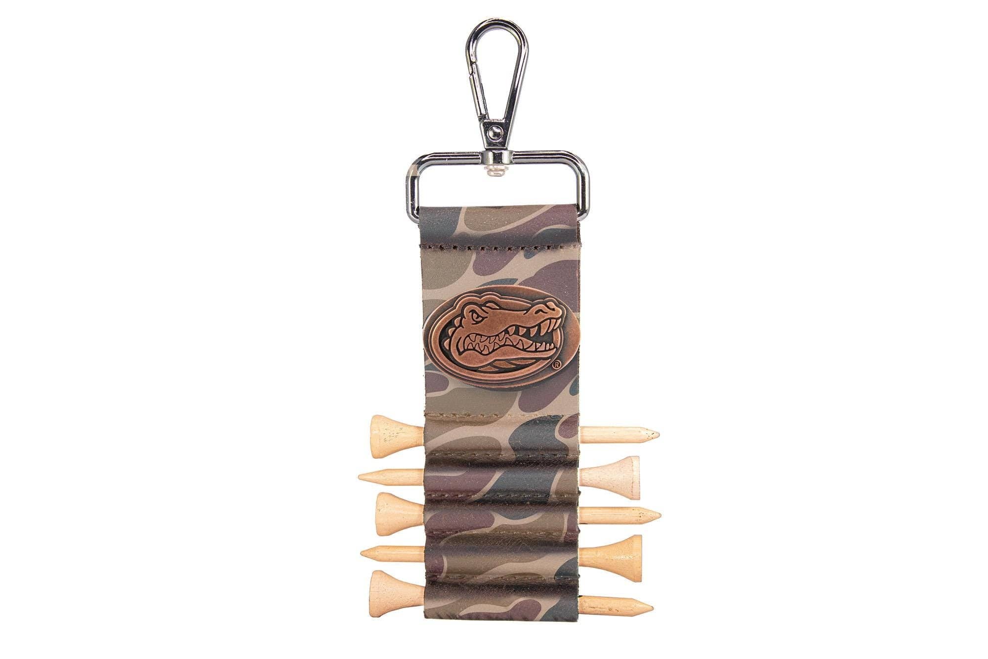 Florida Gators Leather Golf Ball and Tee Holder