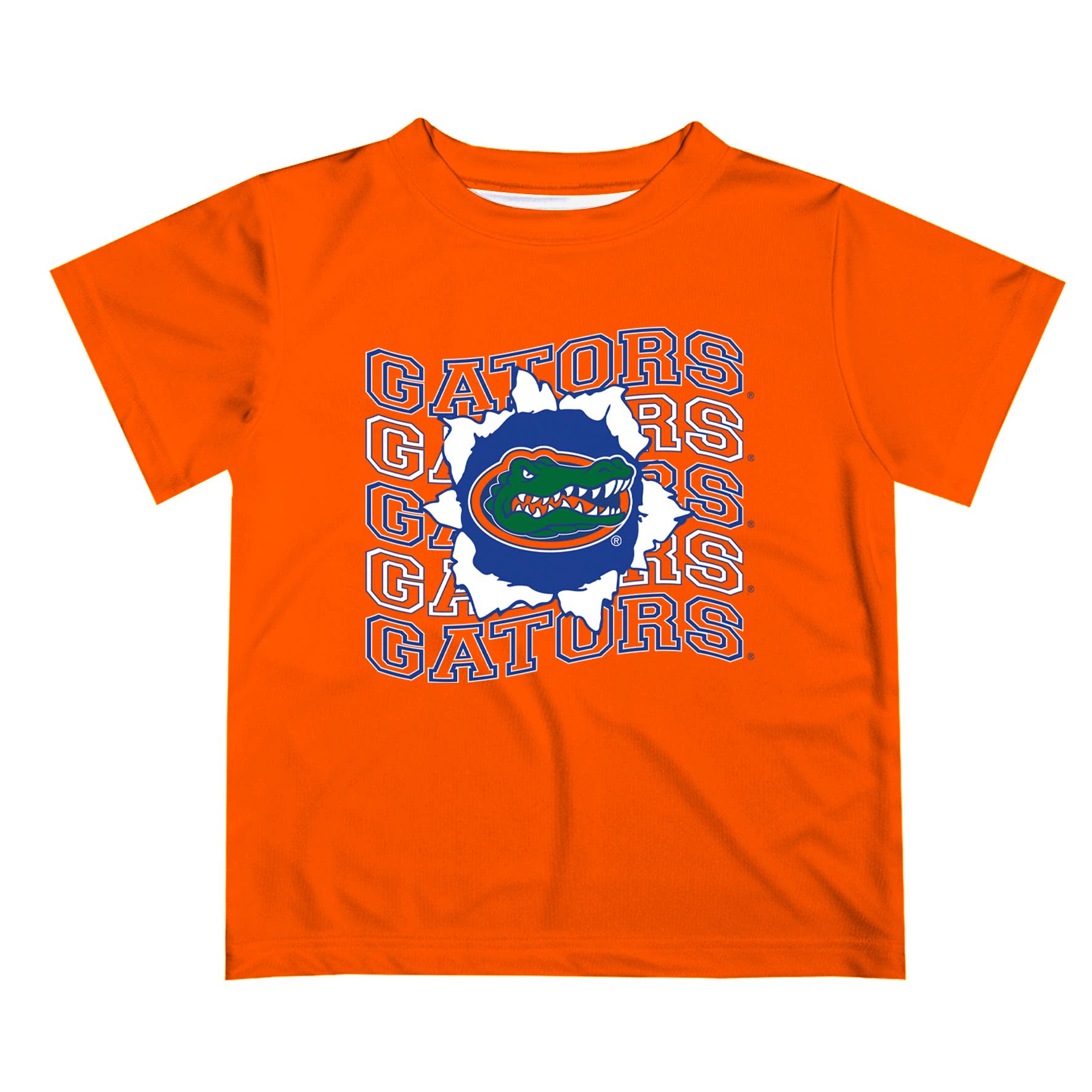 Florida Gators Art V1 Short Sleeve T-shirt: Orange / XL