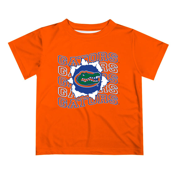 Florida Gators Art V1 Short Sleeve T-shirt: Orange / M