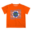Florida Gators Art V1 Short Sleeve T-shirt: Blue / S