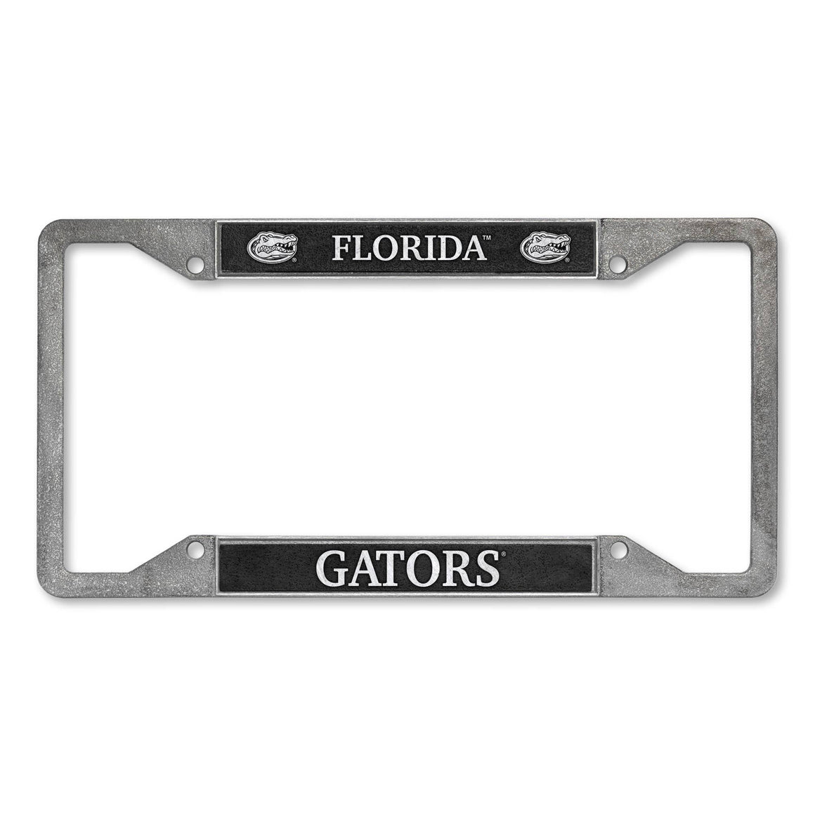 NCAA  Florida Gators  Pewter License Plate Frame 12" x 6"