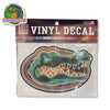 Florida Gators Neon Gator Head Vinyl Decal
