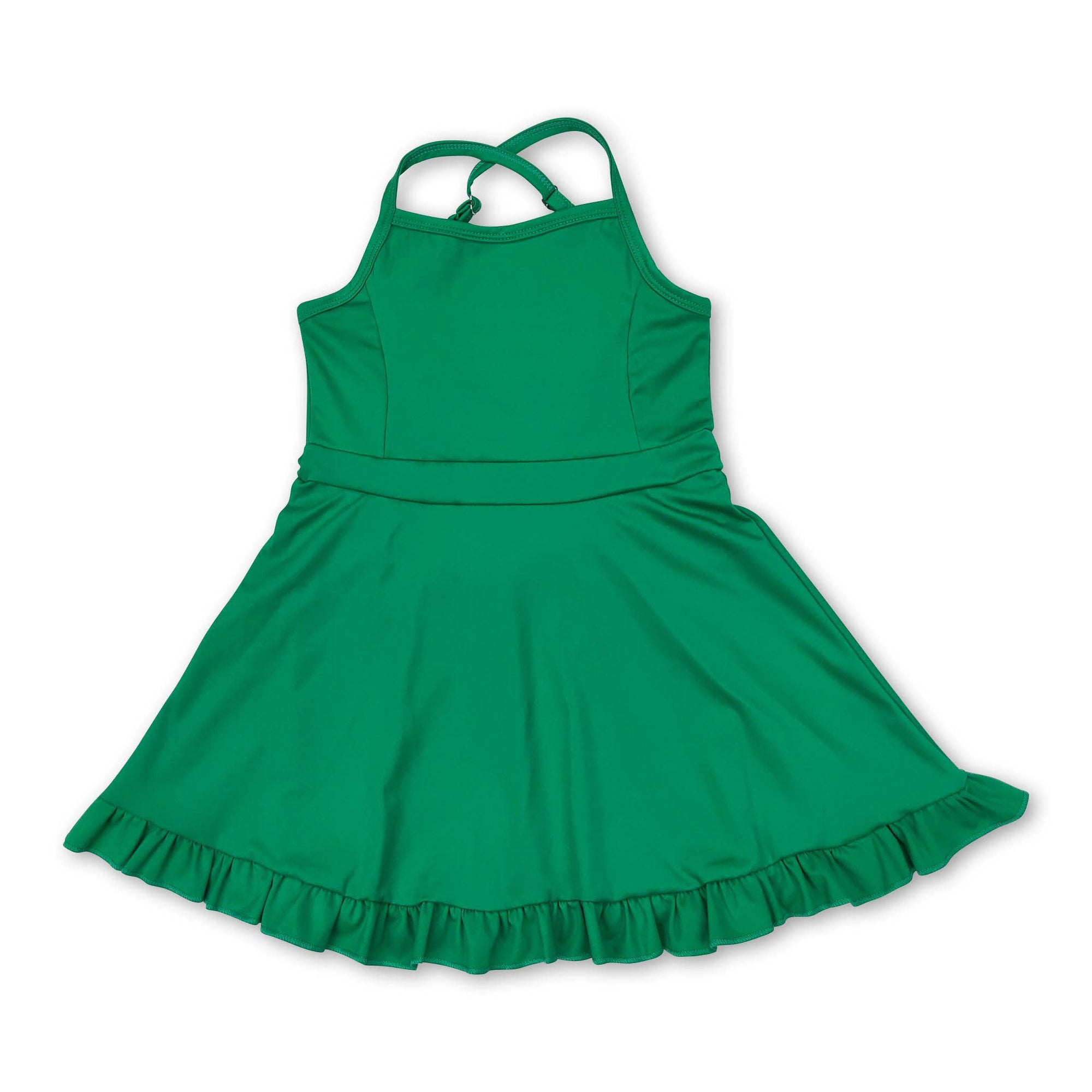 Multi colors kids girls summer athletic dresses
