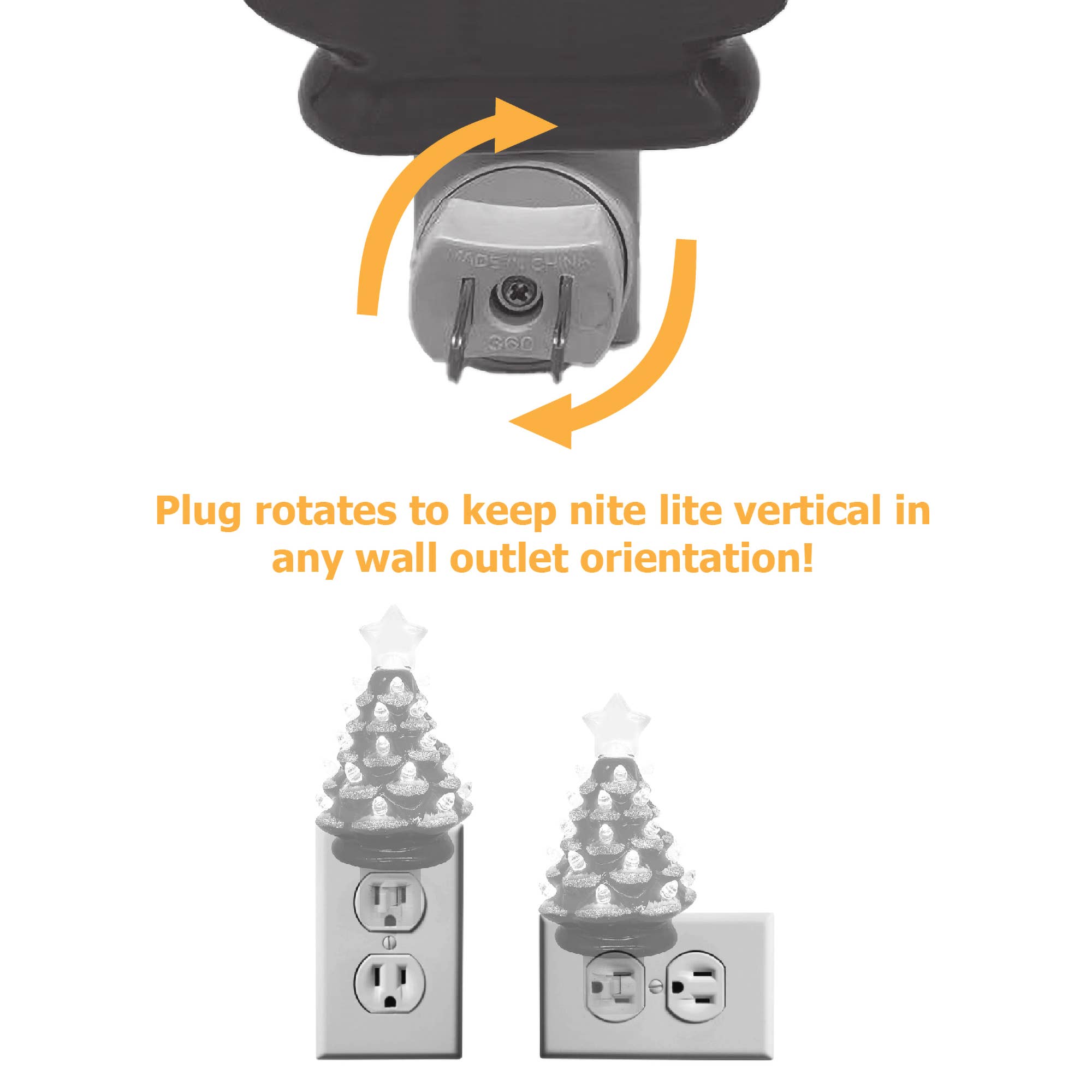 6.5" Florida Xmas Tree Nite Lite