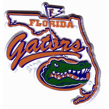 Florida Gators Magnet 2d Mascot Map