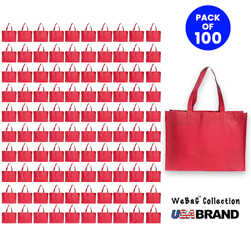  Shopping Bags Hand Bags Tote Bags Grocery Bags Pack of 100: Royal Blue / Medium 12x16x5