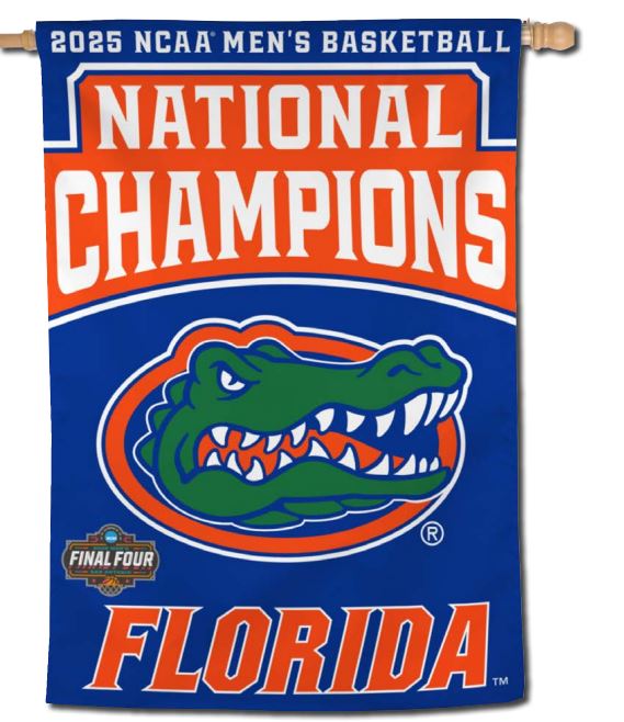 2025 Mens Basketball National Champ 28X40 Vertical Flag