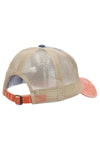 Three Tone Distressed Pigmented Cotton Trucker Hat
