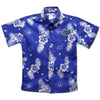 Florida Gators Royal Hawaiian Short Sleeve Button Down Shirt: M