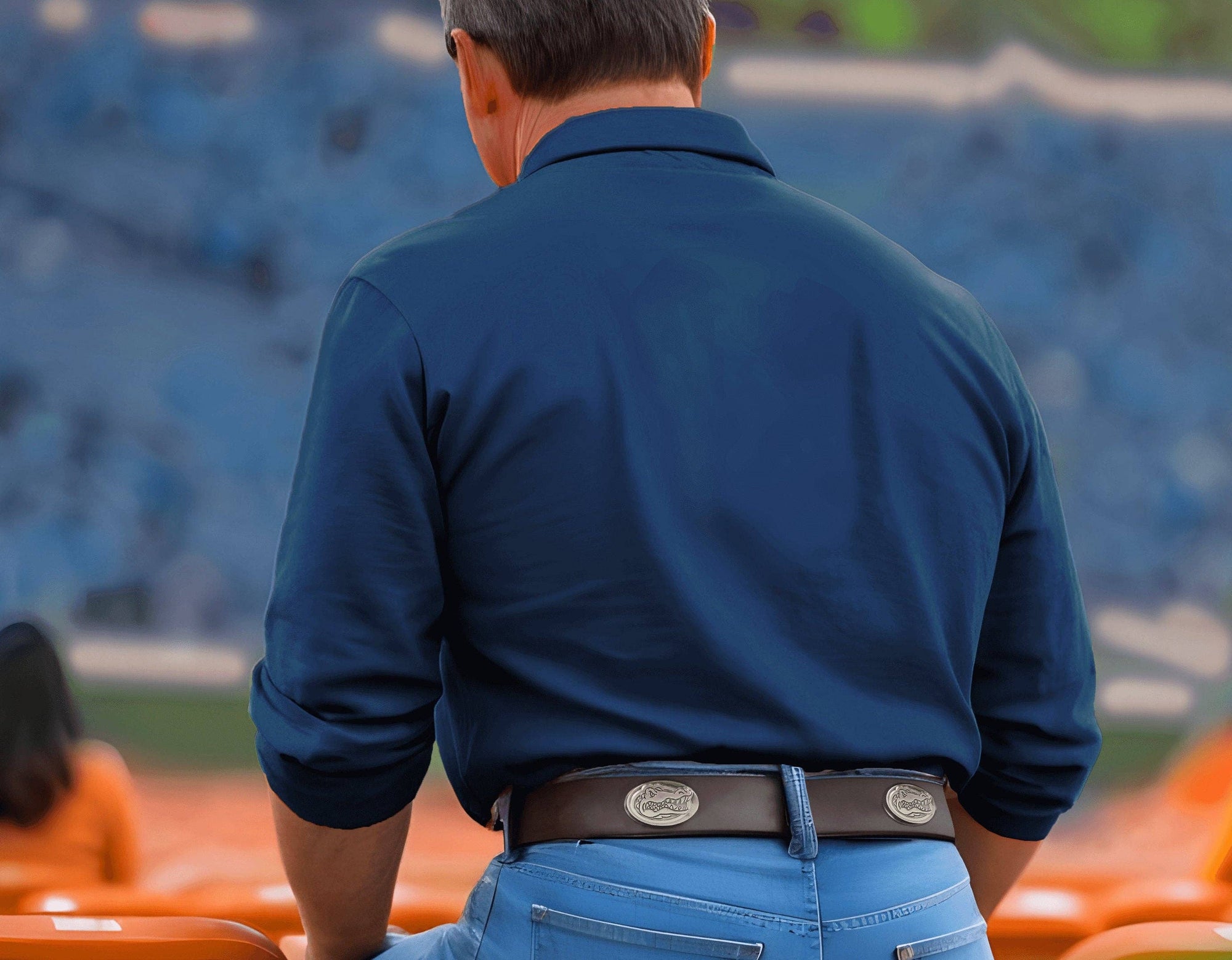 Florida Gators Men's Collegiate Leather Belt: Brown / 40