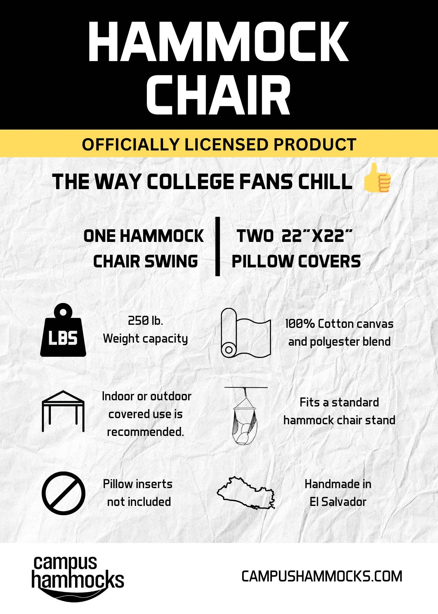 Florida Gators Hammock Chair Swing - NCAA Gift Merchandise