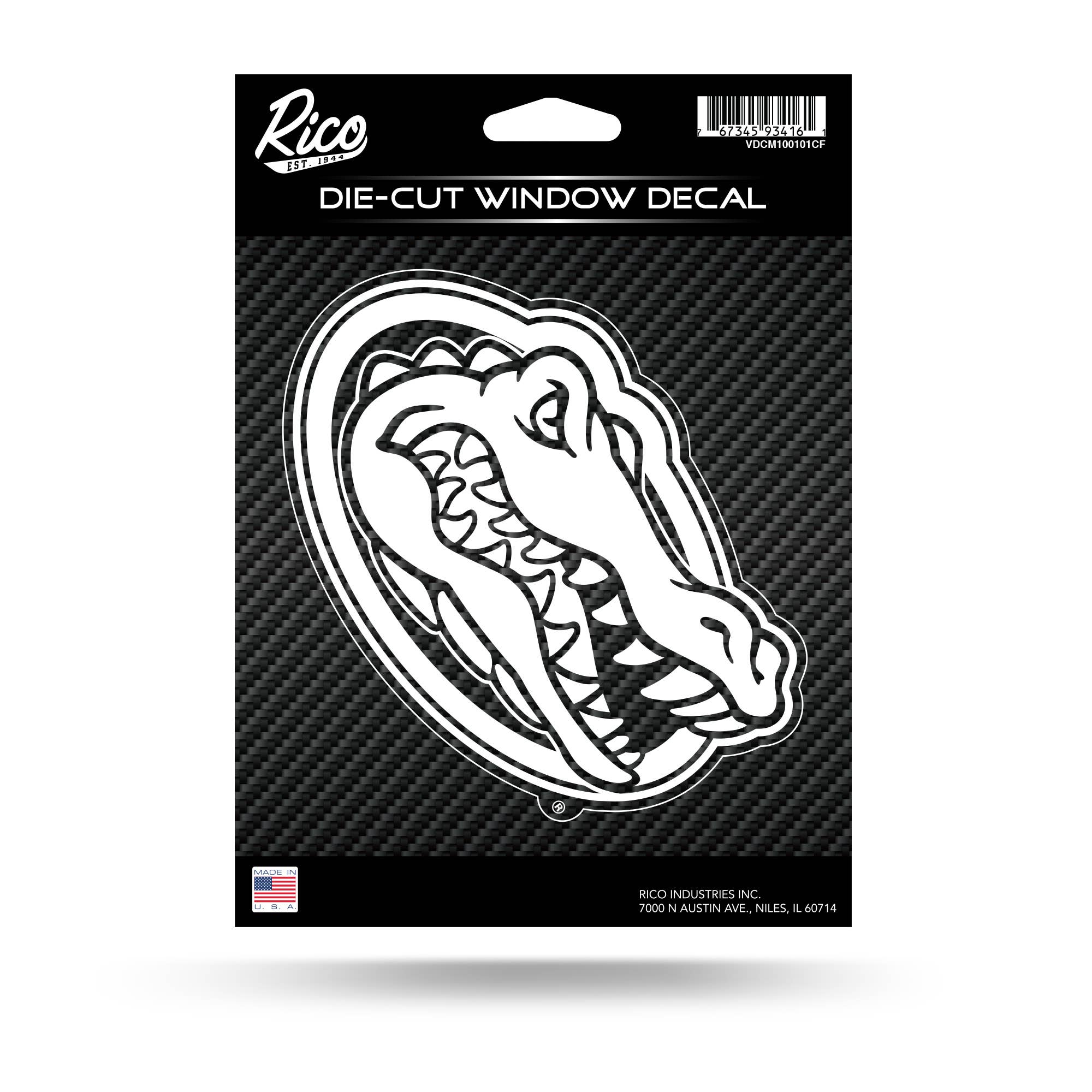 Florida Gators Carbon Fiber Die Cut Vinyl Decal For any Smooth Surface