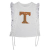 Sequin Ruffle Sleeve - NCAA Licensed: University of Florida / XL