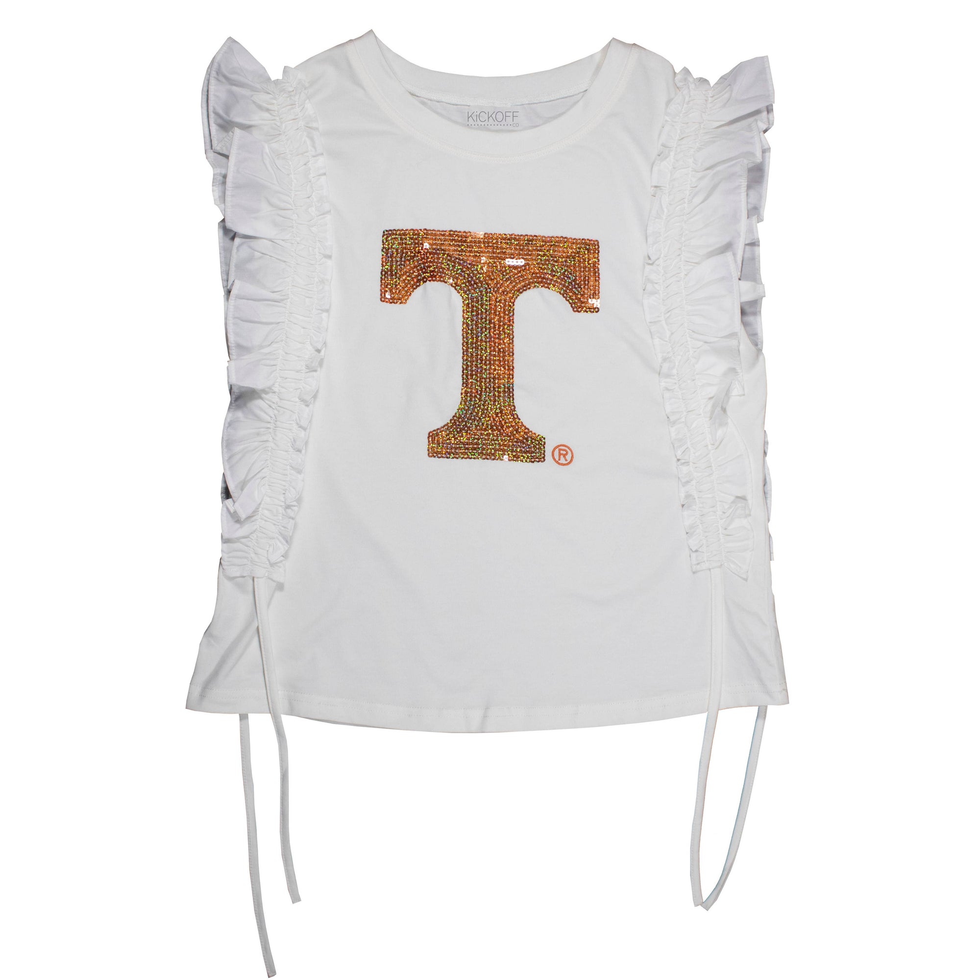 Sequin Ruffle Sleeve - NCAA Licensed: University of Florida / 2XL