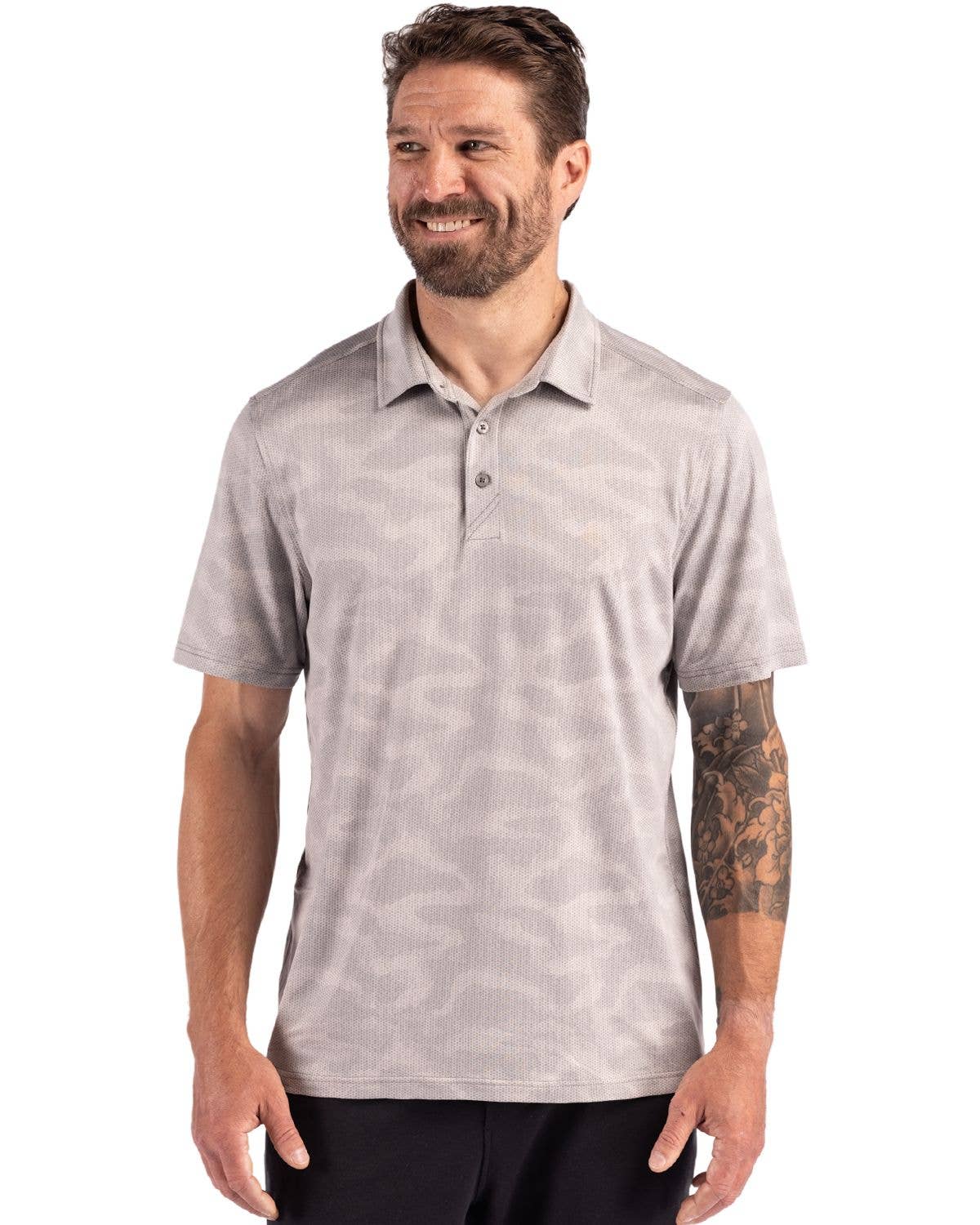 Cutter & Buck Coastline Epic Comfort Camo Print Mens Polo
