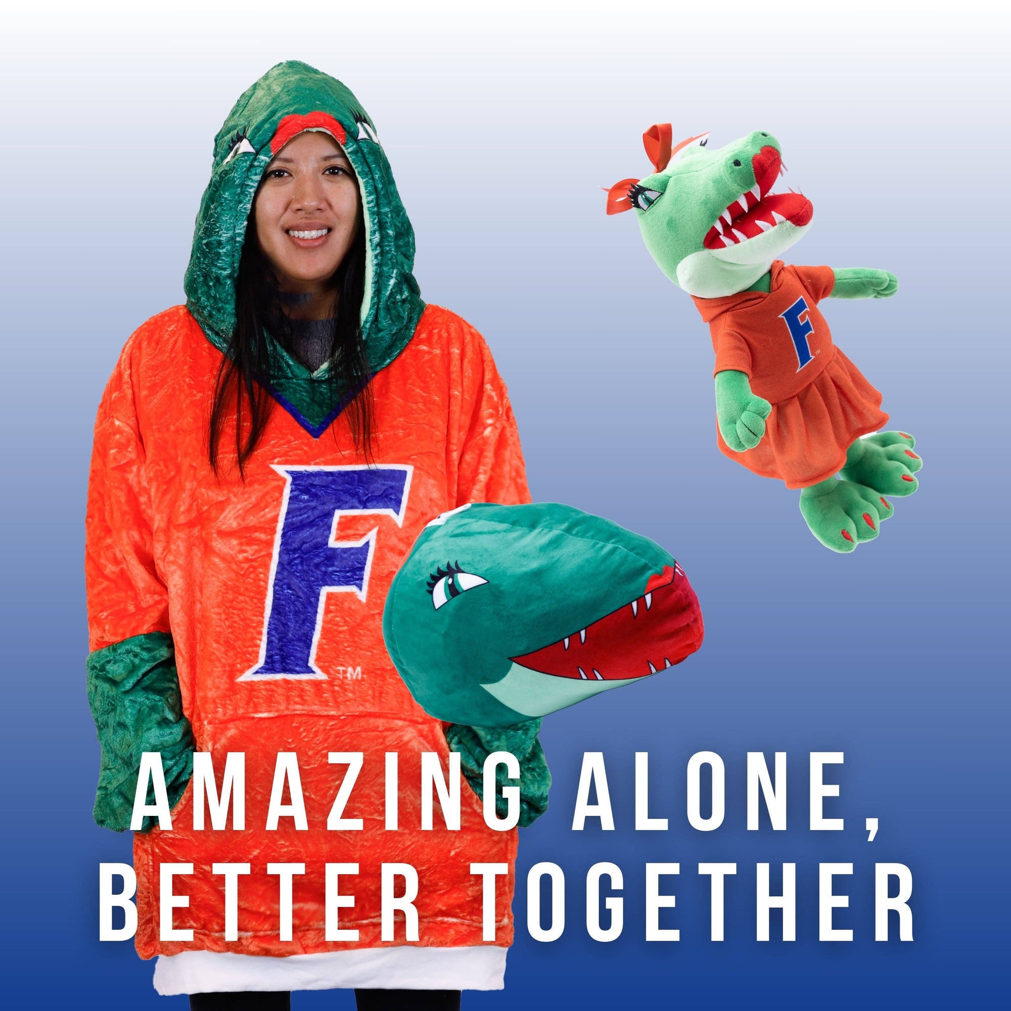 University of Florida Alberta Snugible 2-in-1 Blanket Hoodie & Pillow