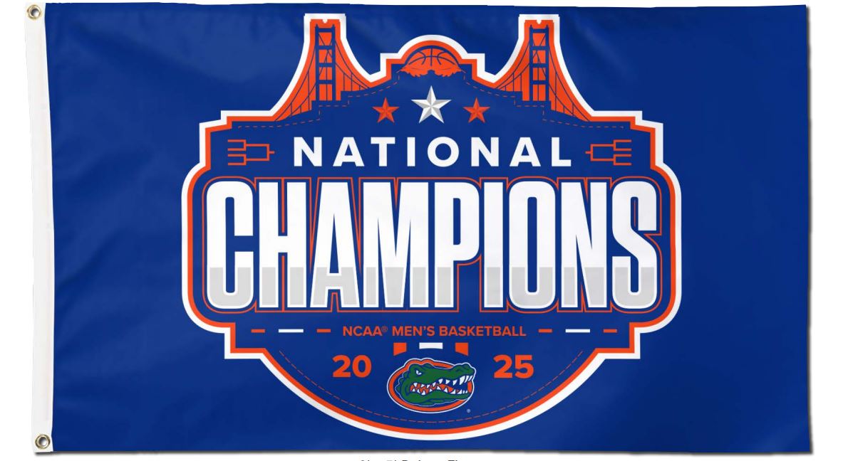 2025 Mens Basketball National Champ 3x5 Flag