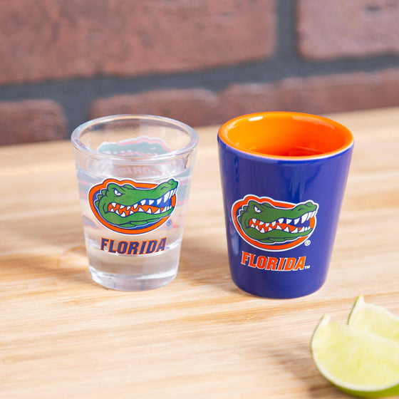 University of Florida Ceramic or Glass 2oz. 1 pcs