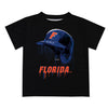 Florida Gators Original Dripping Baseball Helmet T-Shirt: 2 / Orange