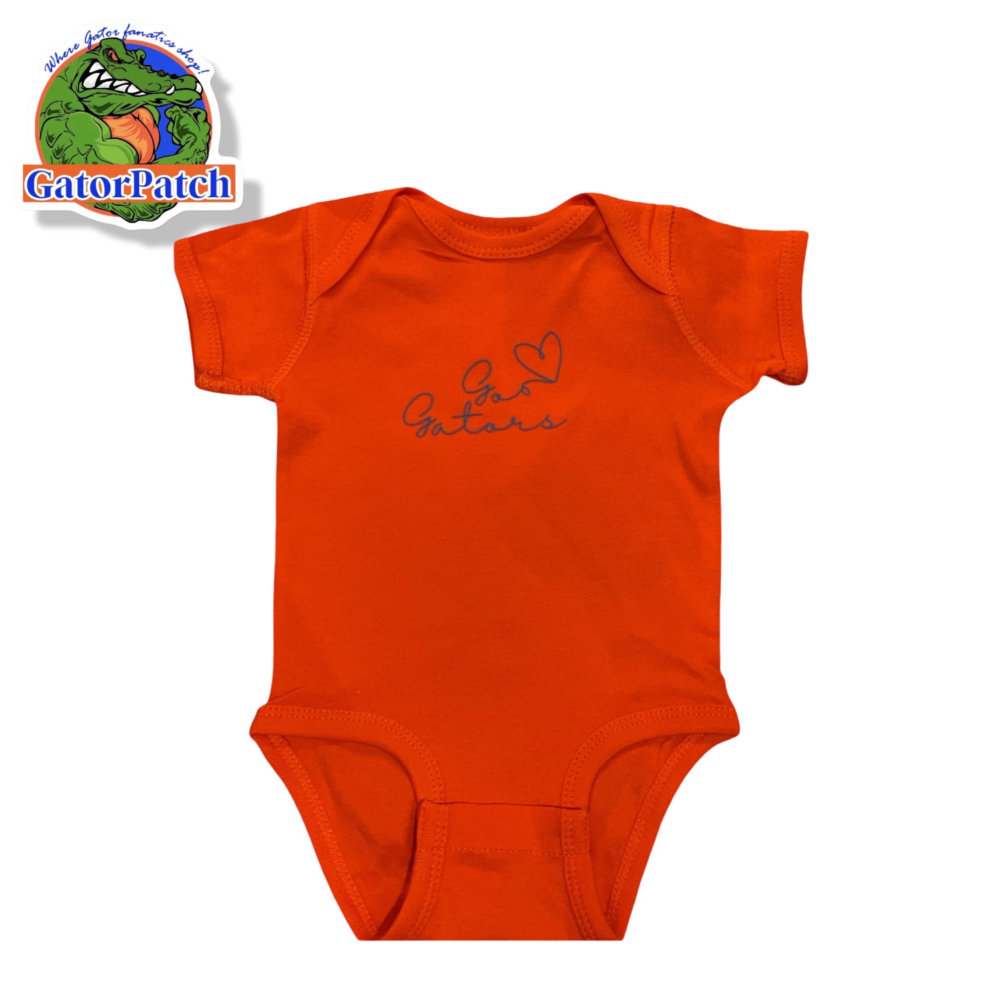 Go Gators Heart Infant Body Suit