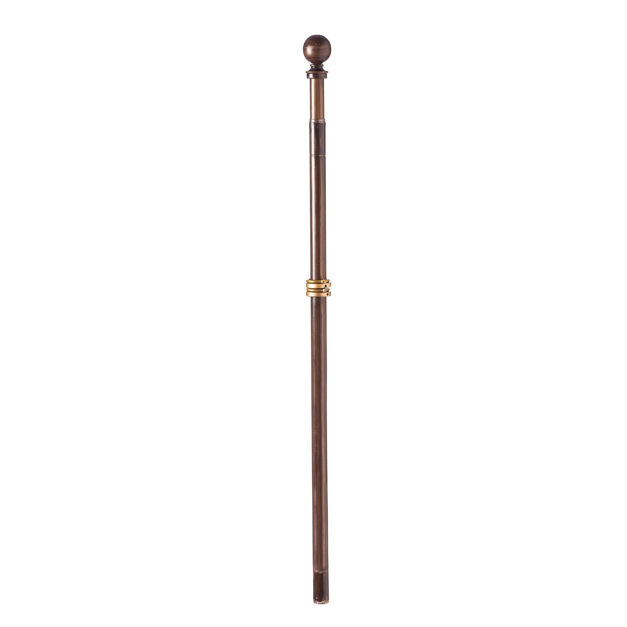 Extendable Metal House Flag Pole, Bronze