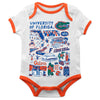 Florida Gators Hand Sketched Impressions Bodysuit: 24M / Blue