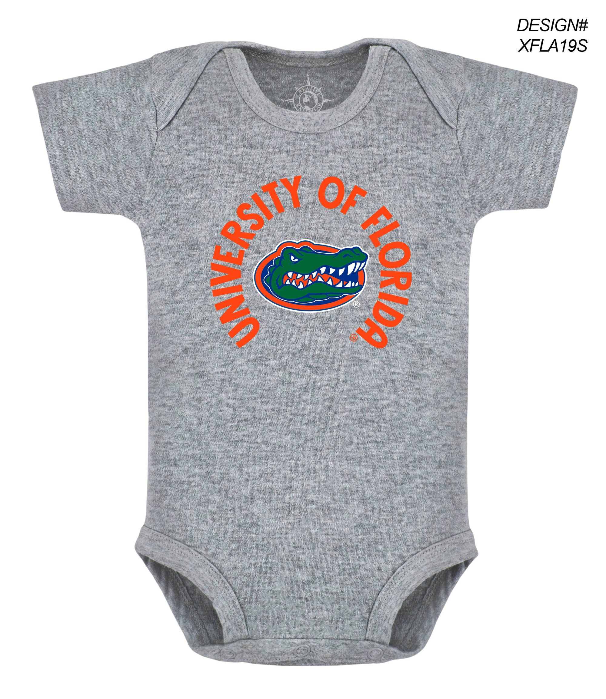 Florida Gators Infant Bodysuit: Screen-print : Royal / Florida + Gator / 6-9 Months