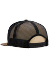 Camouflage Polyester Fabric 7 Panel Flat Bill Trucker Hat