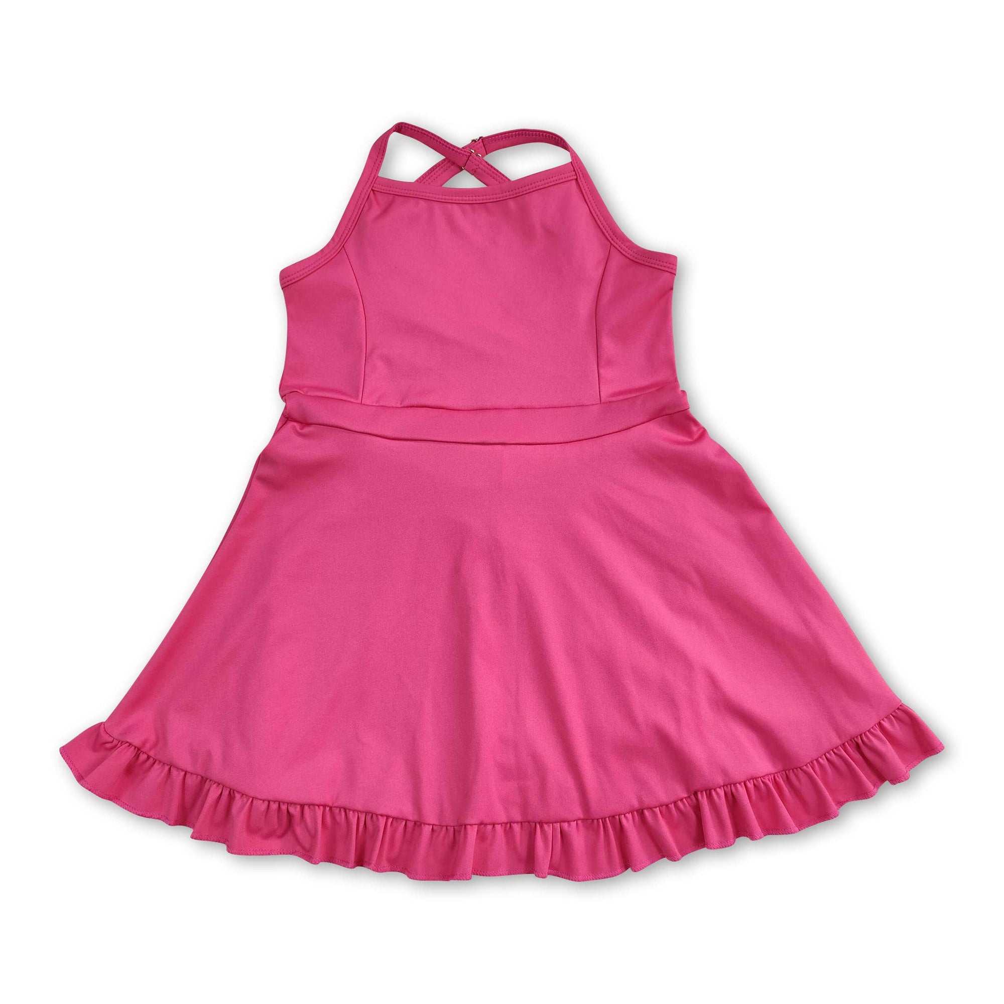 Multi colors kids girls summer athletic dresses