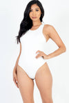 Casual Solid Tank Bodysuit