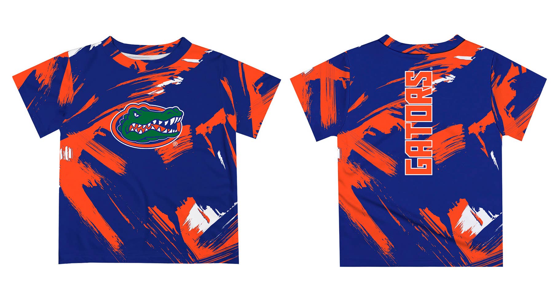 Florida Gators Blue Short Sleeve T-Shirt Paint Brush: 5
