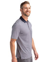 Cutter & Buck Forge Tonal Stripe Stretch Mens Polo: S / Black / MCK00113