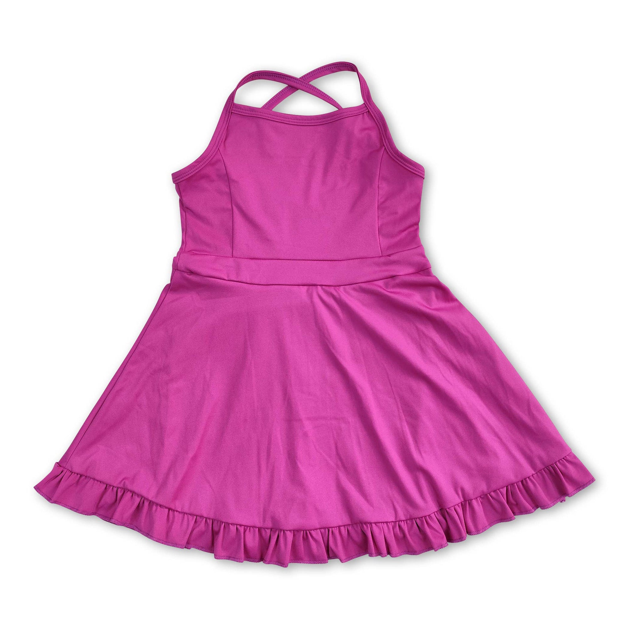 Multi colors kids girls summer athletic dresses
