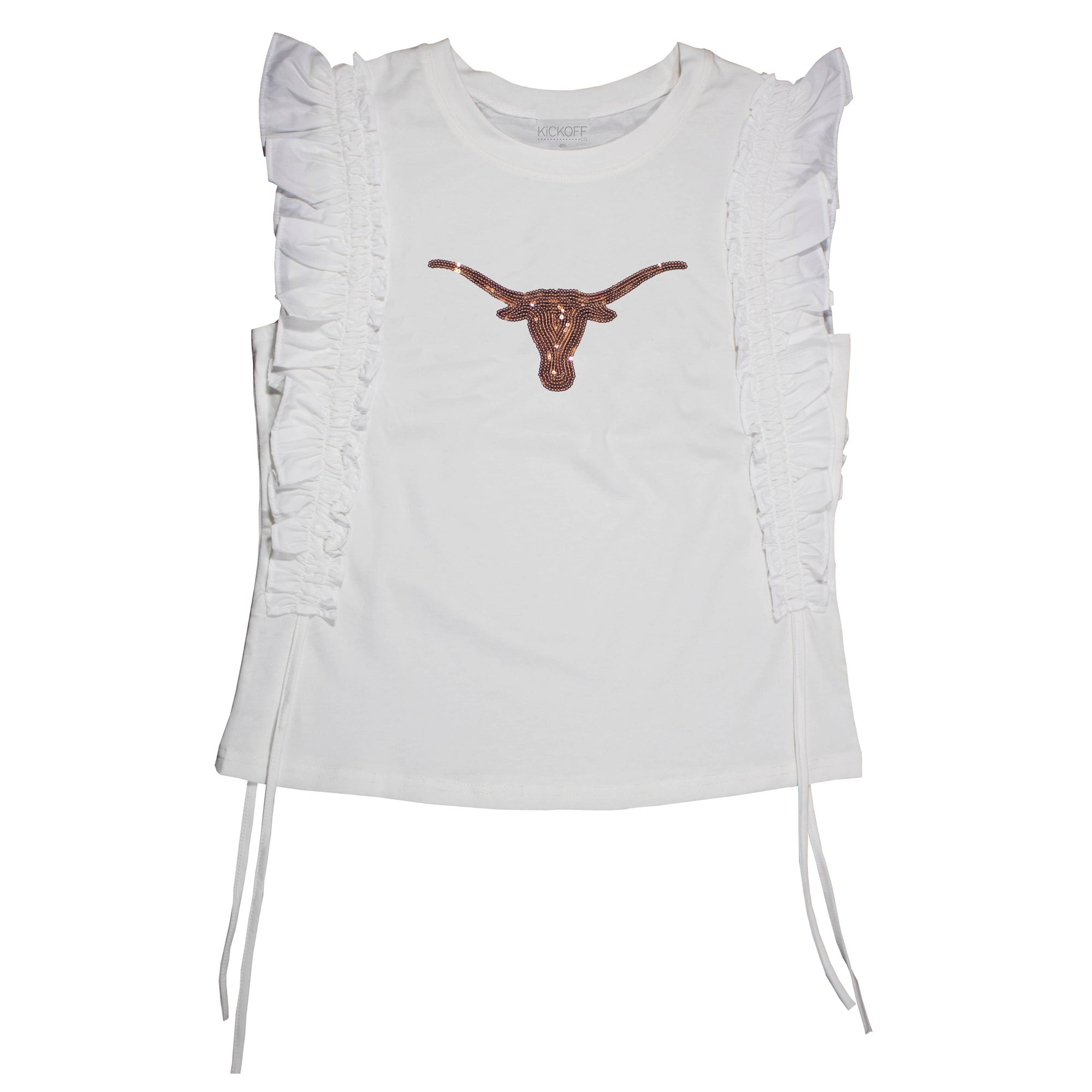 Sequin Ruffle Sleeve - NCAA Licensed: University of Florida / S