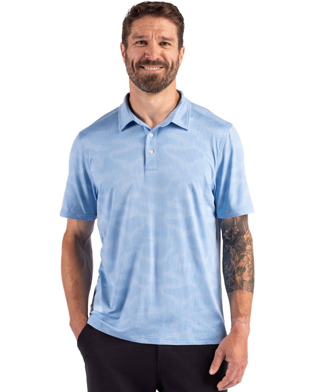 Cutter & Buck Coastline Epic Comfort Camo Print Mens Polo