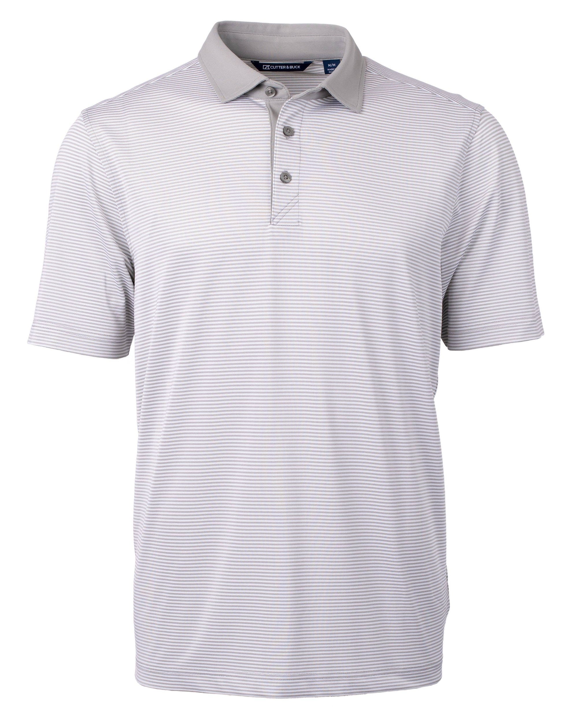Cutter & Buck Virtue Eco Micro Stripe Recycled Mens Polo