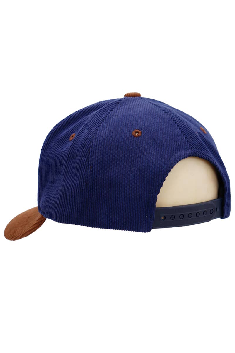 Premium Corduroy Two Tone Baseball Cap