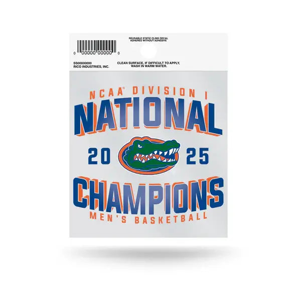 Florida Gators National Champs Small Static Cling